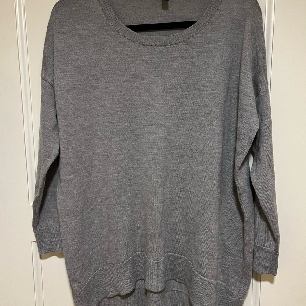 Eileen Fisher 100% merino wool tunic sweater
